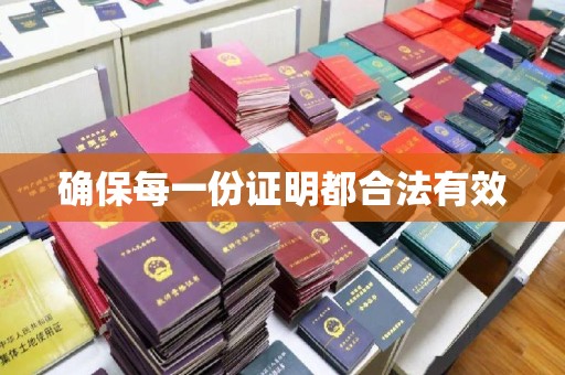 芎林确保每一份证明都合法有效
