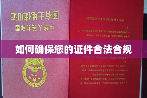 芎林如何确保您的证件合法合规