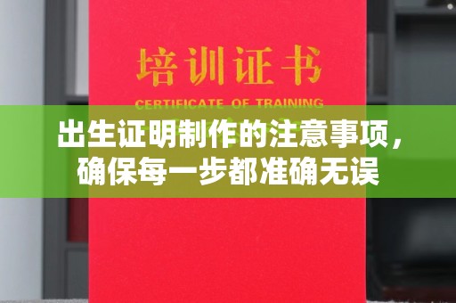 芎林出生证明制作的注意事项，确保每一步都准确无误