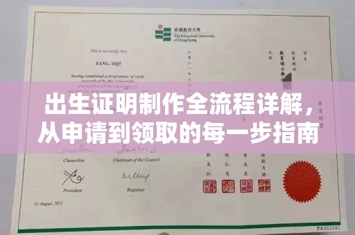 芎林出生证明制作全流程详解，从申请到领取的每一步指南