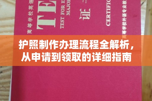 芎林护照制作办理流程全解析，从申请到领取的详细指南