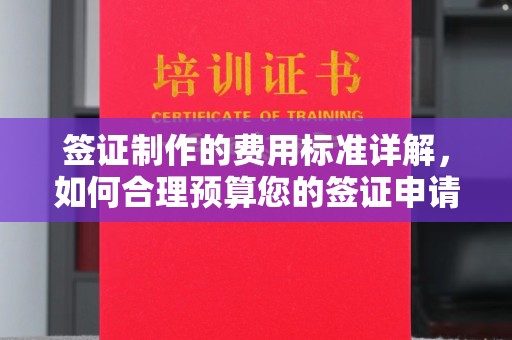 芎林签证制作的费用标准详解，如何合理预算您的签证申请成本
